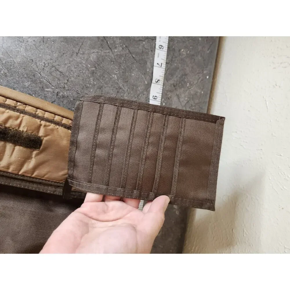 Vtg Rare Mundi Sport Brown hook and loop nylon‎ wallet 80's